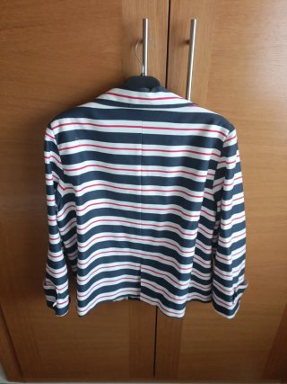 Chaqueta Marinera Rayas Azul/Rojo Talla XL