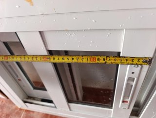 2 Ventanas correderas blancas