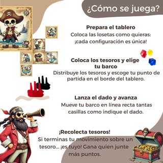 Gold Rush Island - Juego mesa piratas - CASI NUEVO