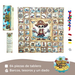 Gold Rush Island - Juego mesa piratas - CASI NUEVO