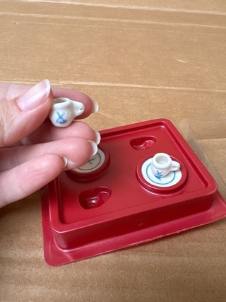 Servizio piatti miniatura casa bambole