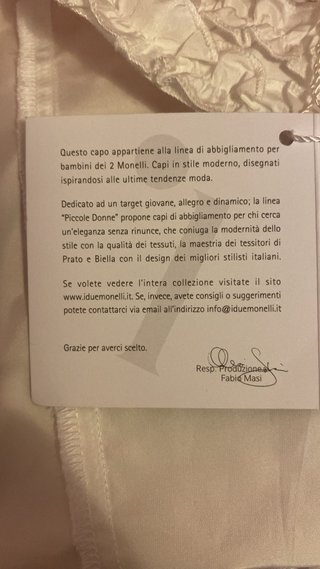 Abito cerimonia bimba 6 mesi