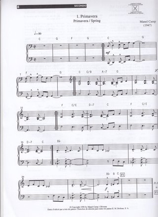 M. Camp. Basic Jazz. Para piano a 4 manos. Vol. 2