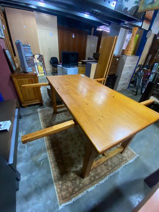 MESA EXTENSIBLE DE PINO