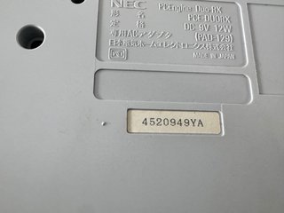 NEC PC Engine DUO-RX Hu Card Super CD Rom2 Jap