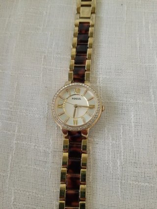Orologio Fossil donna oro e tartarugato