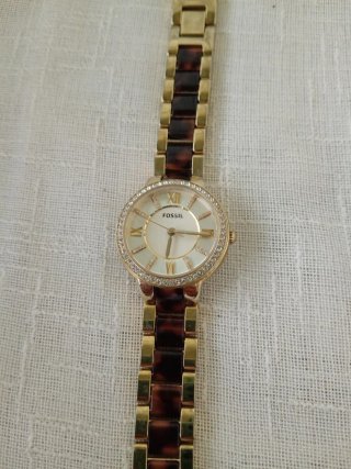 Orologio Fossil donna oro e tartarugato