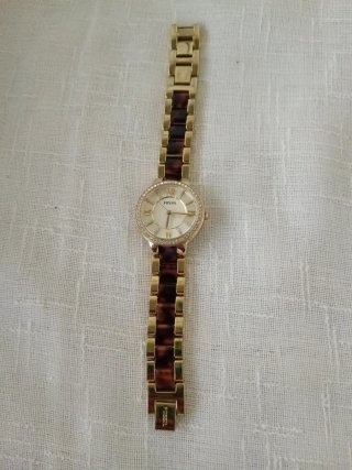 Orologio Fossil donna oro e tartarugato