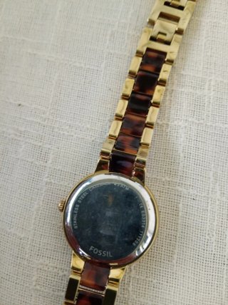 Orologio Fossil donna oro e tartarugato