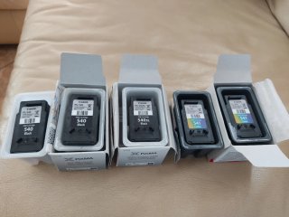 Cartuchos Canon PG-540 y CL-541 vacíos