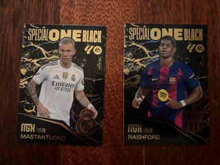 2 Carte Calcio Panini Special One Black