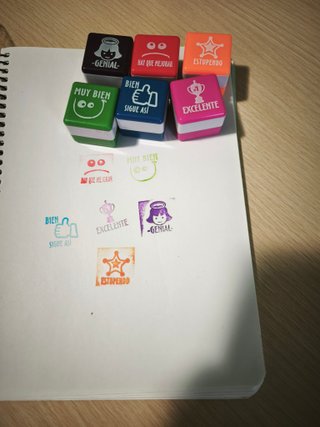 Pack 6 Sellos Motivadores + Estuche Unicornio
