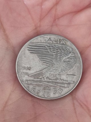 2Monete50CentesimiVittorioEmanuele III AMAGNETICHE