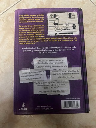 Libro el diario de Greg la cruda realidad edición5
