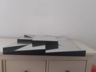 Espejo de pared de diseño geométrico