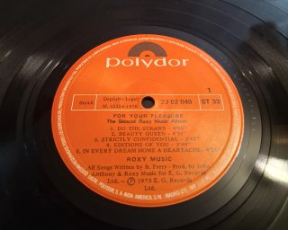 LP de Roxy Music: "For Your Pleasure" (1973)