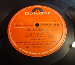 LP de Roxy Music: "For Your Pleasure" (1973)