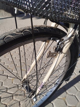 Bicicleta Paseo 26" Morada con Cesta