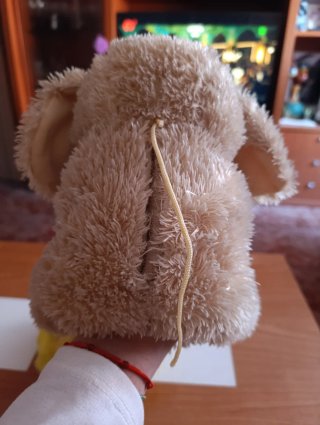 Peluche de pato y perro musical