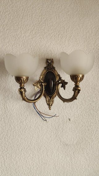 2 Apliques de pared Art Nouveau