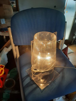 Lámpara de cristal prismática