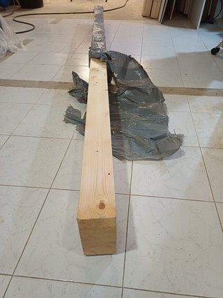 3 vigas de pino Panel sandwich