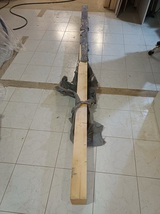 3 vigas de pino Panel sandwich