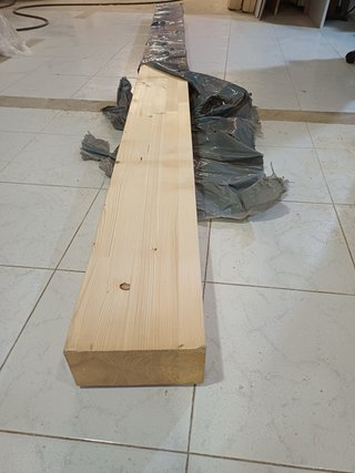 3 vigas de pino Panel sandwich