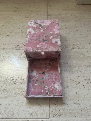 Joyero floral rosa