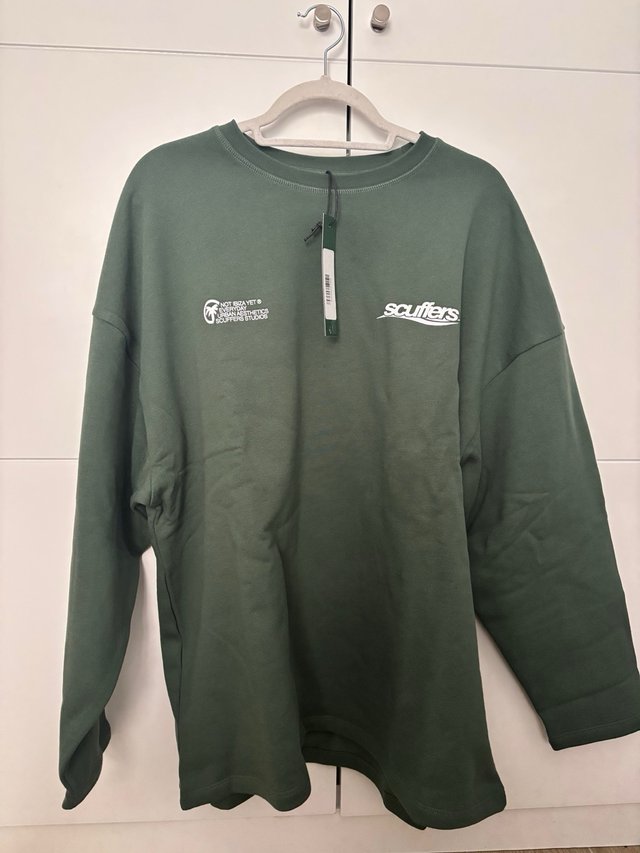 Sudadera Scuffers Verde Talla M Oversize