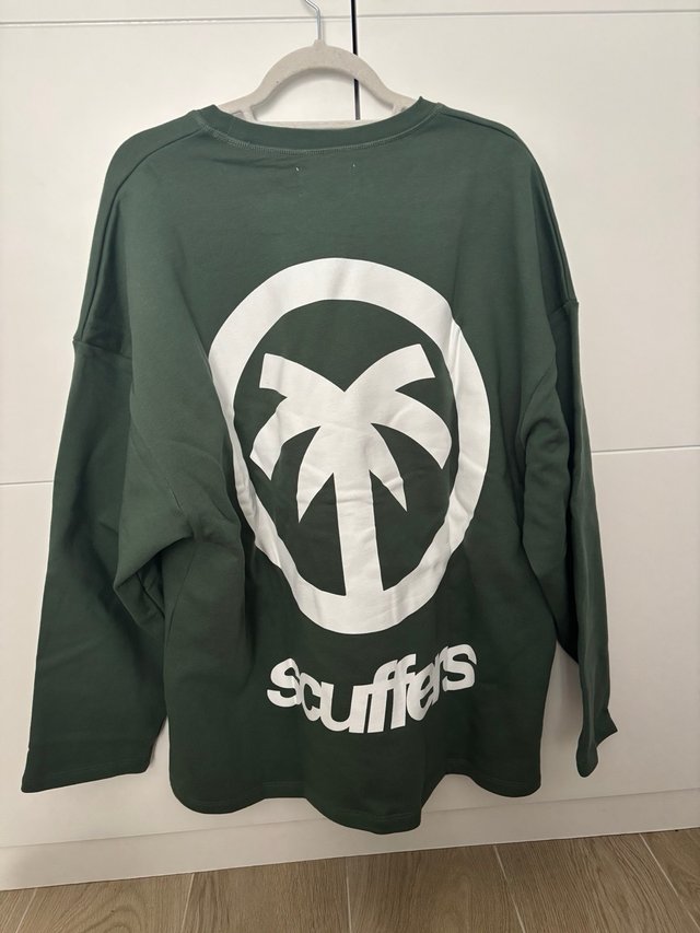 Sudadera Scuffers Verde Talla M Oversize