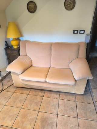 Sofá 4 plazas tela 280x100 + Sofá 2 plazas 165x85