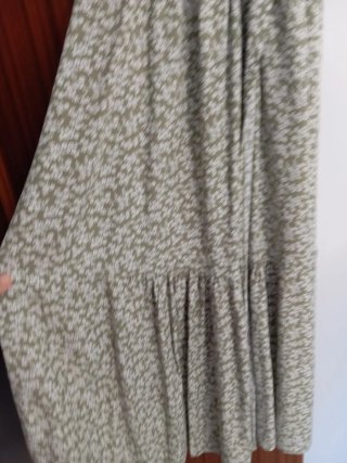 Vestido flores verde talla M