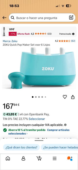 Máquina de polos ZOKU Quick Pop + Kit