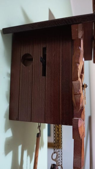 Orologio a cucù meccanico in legno FUNZIONANTE