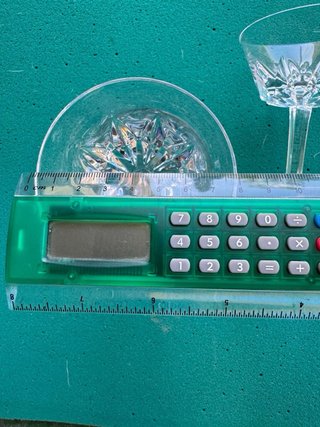 Copas de cristal tallado (2 unidades)