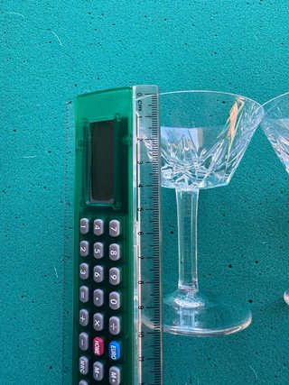 Copas de cristal tallado (2 unidades)
