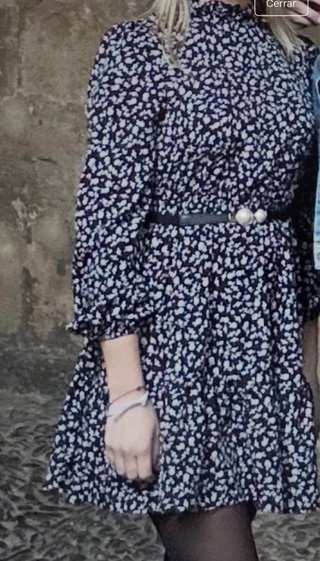 Vestido negro manga larga