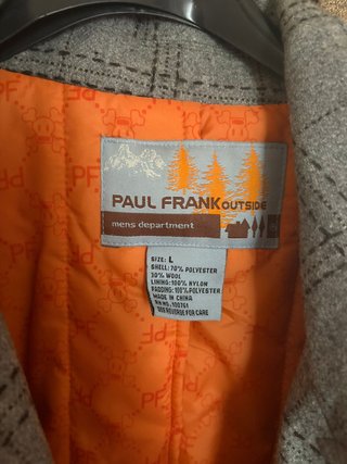 Paul Frank Giubbotto Uomo Lana Grigio Arancione