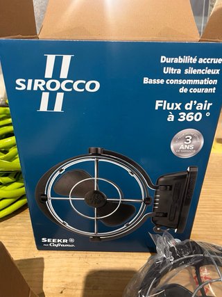 Ventilador SEEKR Sirocco II Negro