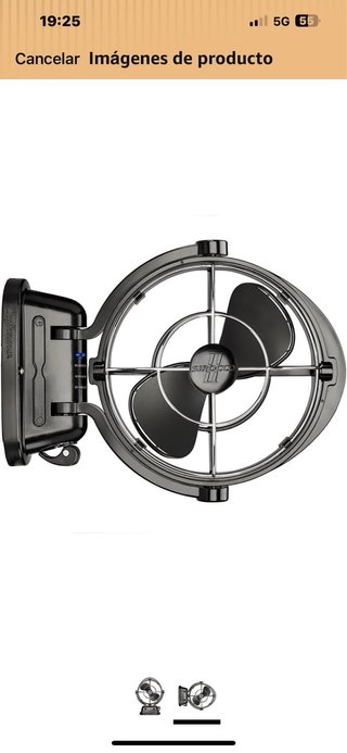 Ventilador SEEKR Sirocco II Negro