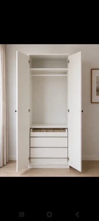 2 Armarios PAX Blanco 100x58x236 cm