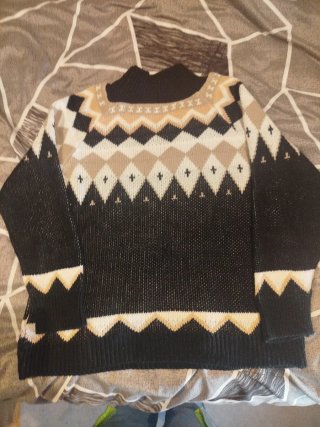 Jersey mujer estampado geométrico