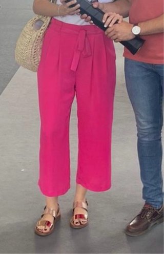 Pantalón ancho fucsia S