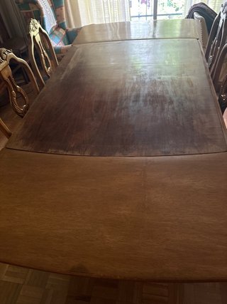 Mesa y 6 Sillas Comedor Vintage Madera