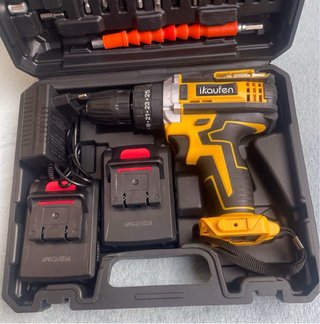 Taladro Inalámbrico 21V con 2 Baterías y Maletín
