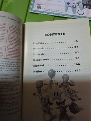 Manuales Mario Party 2 y 3 N64