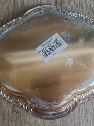 Bandeja decorativa con monedas