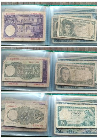 Álbum con colección de billetes de 🇪🇸
