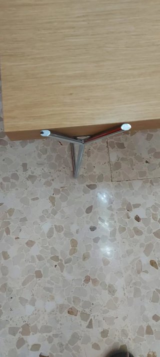Conjunto mesa centro y rincón madera y metal